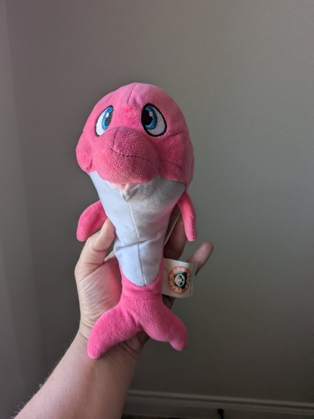 Peek-A-Boo Toys Pink Dolphin Plush Stuffed Animal Sea Creature